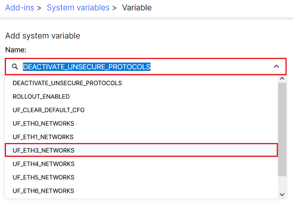 Select the interface, the LMC networks should be assigned to