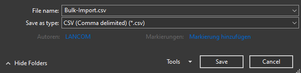 Screenshot of a technical configuration menu with options to adjust file name, sleep settings, and folder visibility.