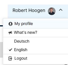 Open user profile in LMC