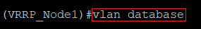 Go to the menu Vlan