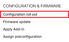 Roll out the configuration to the Unified Firewall via the LMC