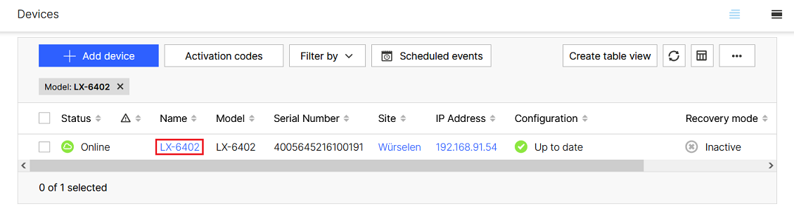 Open the extended settings of the access point