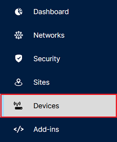 Open the menu Devices in the LMC
