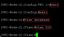 Create a dummy VLAN on the VPC-Node-2 via the CLI