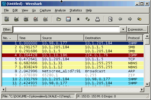 Bildschirmansicht einer technischen Benutzeroberfläche mit verstreuten Teilen von Text, einschließlich Verweisen auf Broadcast ARP, Dateipfade und möglicherweise Netzwerkdiagnose-Tools.
