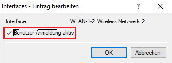 Public-Spot-Authentifizierung für das logische WLAN-Interface für das Gast-Netzwerk aktivieren