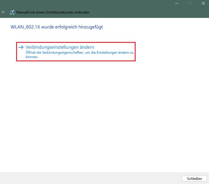 Erweiterte Einstellungen für das WLAN-Netzwerk aufrufen