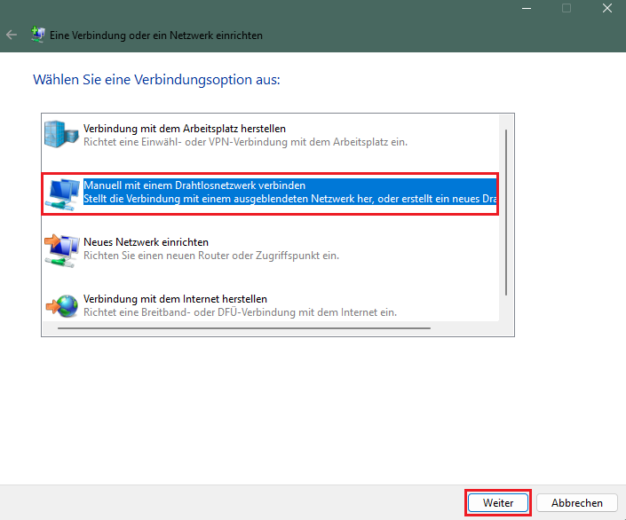Neues WLAN-Netzwerk erstellen