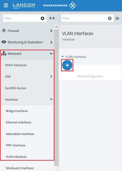 Neues VLAN-Interface erstellen