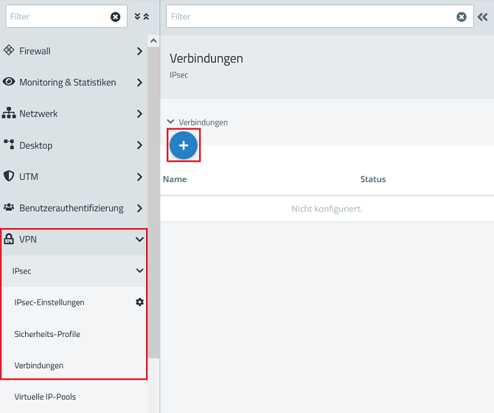 Neue IPSec-Verbindung erstellen