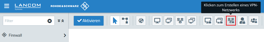 Objekt für ein VPN-Netzwerk über die Menü-Leiste auf dem Desktop erstellen